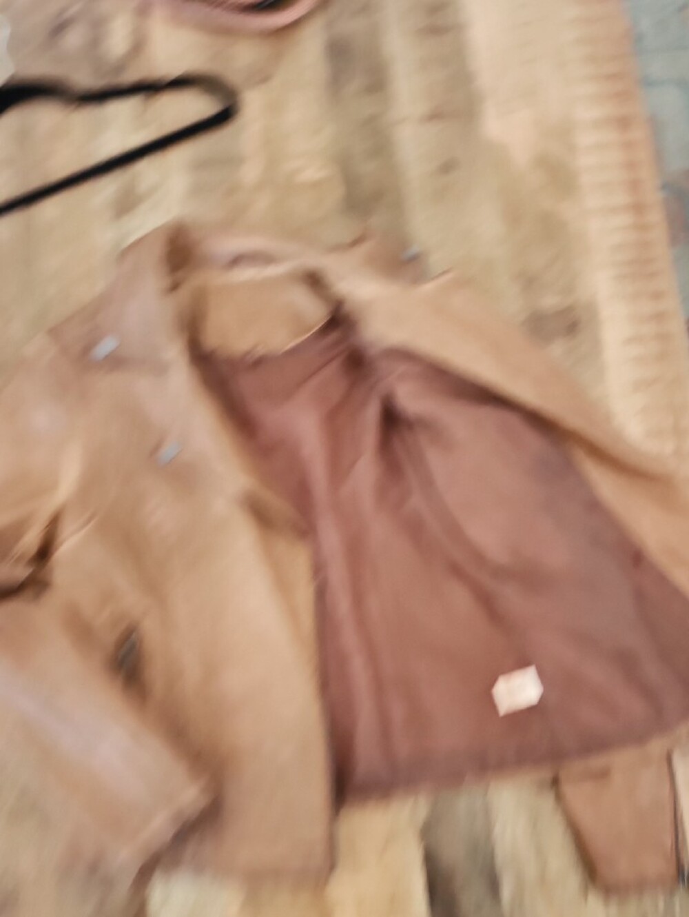 Max Studio Caramel Leather Moto Jacket - Picture 5 of 6